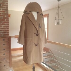 Lands' End Wool Toggle Parka Duffle Overcoat - Size 10